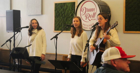 Harmonic Majors were the opening group for Drum Roll Wine’s Battle of the Acoustic Bands. Photo by Bailey Jo Josie/Sound Publishing.
