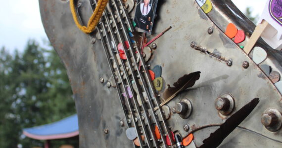 The Jimi Hendrix Memorial at Greenwood Memorial Park cemetery in Renton. Photo by Bailey Jo Josie/Sound Publishing