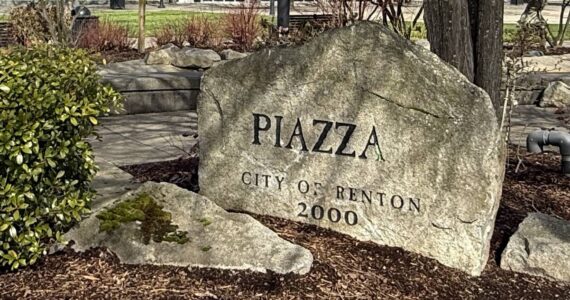 Piazza Park in downtown Renton will be renovated this year. Photo by Drew Dotson/Renton Reporter