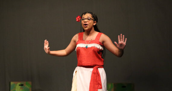 Production shot from “Moana Jr.”, the Fall 2023 musical. Courtesy of Kettleworks Performing Arts.