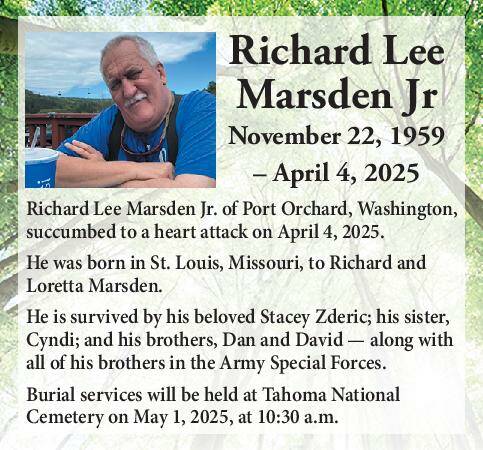 Richard Lee Marsden Jr. | Obituary