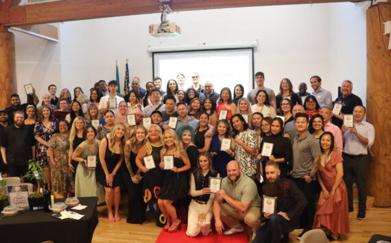 The Best of Renton 2025 winners at the conclusion of a reception hosted by the Renton Chamber of Commerce on June 18 at the Don Persson Center. Photo by Bailey Jo Josie/Renton Reporter