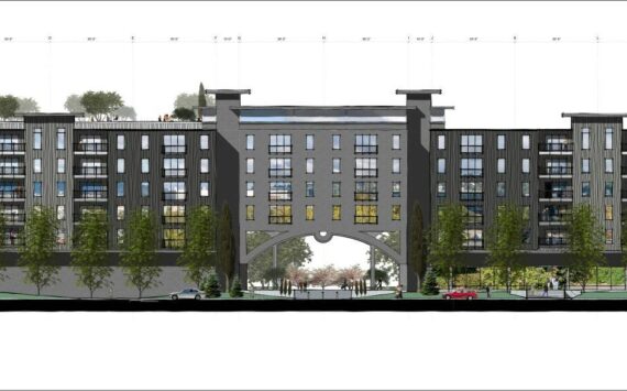 A rendering made by Kovach Architecture shows Logan 6 from Logan Avenue. File Photo