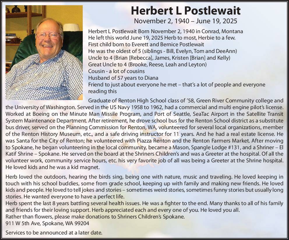 Herbert L. Postlewait | Obituary